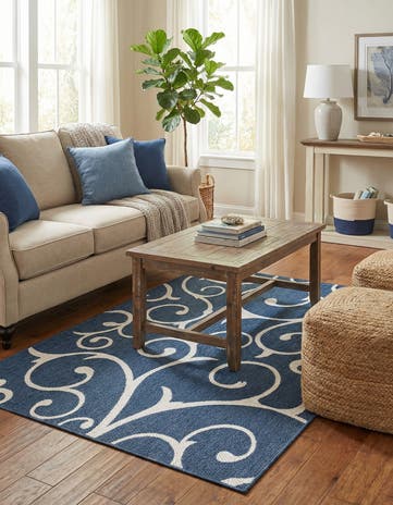 Navy Blue Georgia Rug