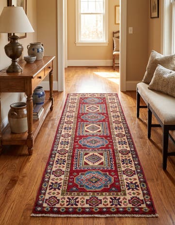 2' x 5' 10 Hand Knotted Kazak Runner Rug