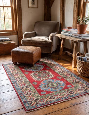 2' 10 x 4' 2 Hand Knotted Kazak Rug