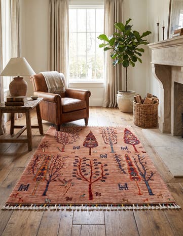 3' 5 x 4' 11 Hand Knotted Ariana Ziegler Rug
