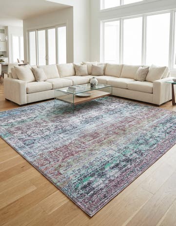 10' 6 x 10' 6 Washable Renaissance Square Rug