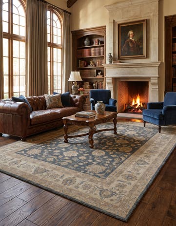 9' 2 x 12' Hand Knotted Ziegler Rug