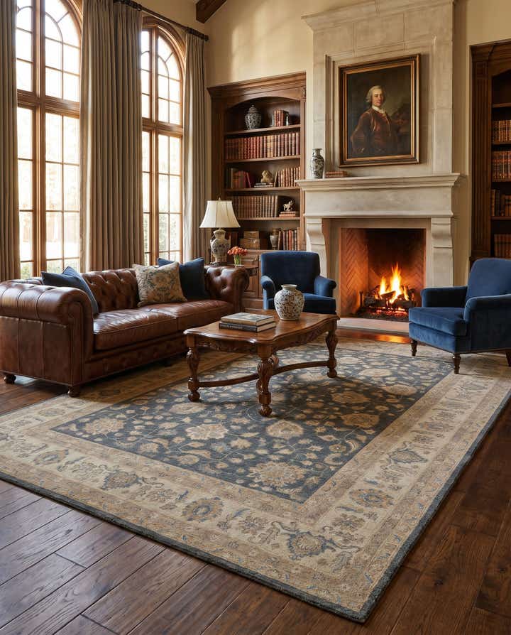 9' 2 x 12' Hand Knotted Ziegler Rug