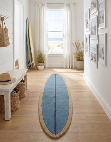 2' x 9' Hand Tufted Wool Runner Rug