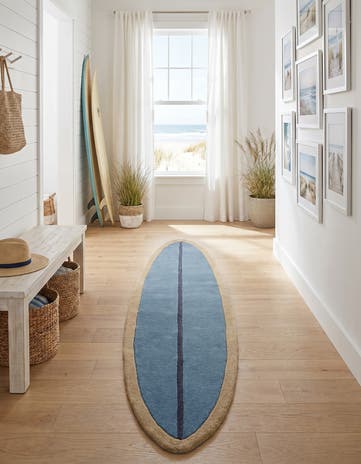 2' x 9' Hand Tufted Wool Runner Rug