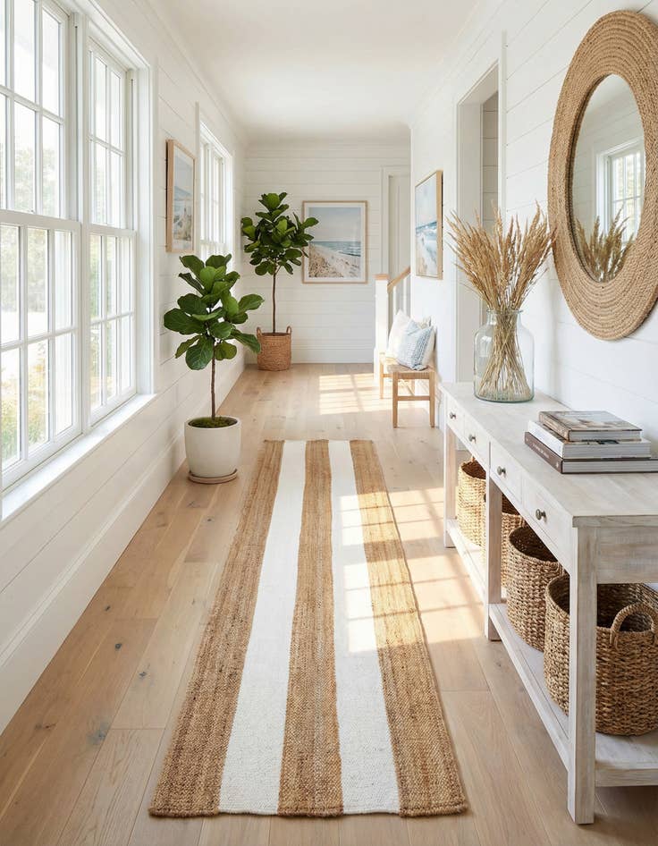 Detail image of 2' 7 x 12' Hand Woven Jill Zarin Hamptons Runner Rug