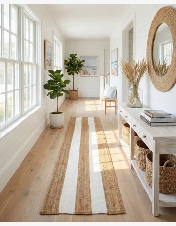 2' 7 x 12' Hand Woven Jill Zarin Hamptons Runner Rug