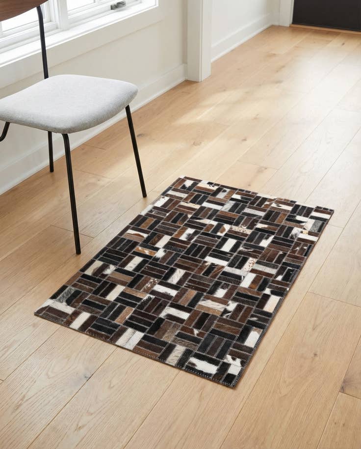 Detail image of 2' x 3' Cowhide Leather Rug
