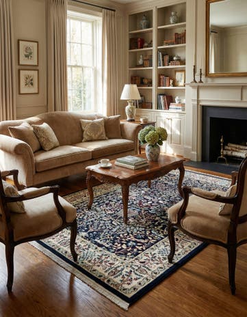 5' 3 x 8' Nain Design Rug