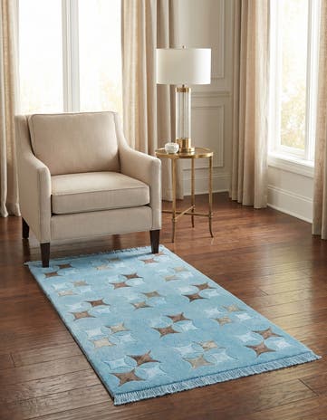 2' 10 x 4' 11 Hand Knotted Darya Wool Rug