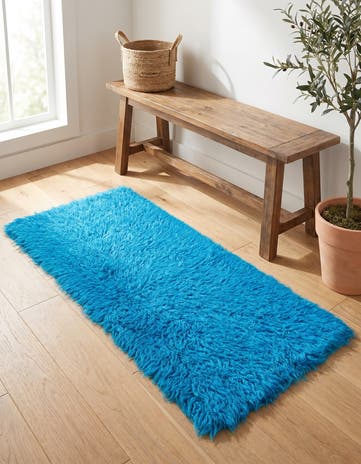 2' 3 x 4' 5 Hand Knotted Moroccan Wool Runner Rug