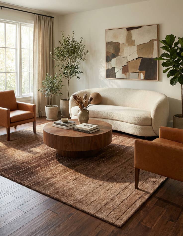 Detail image of 4' 8 x 6' 7 Hand Knotted Tibet Wool Rug