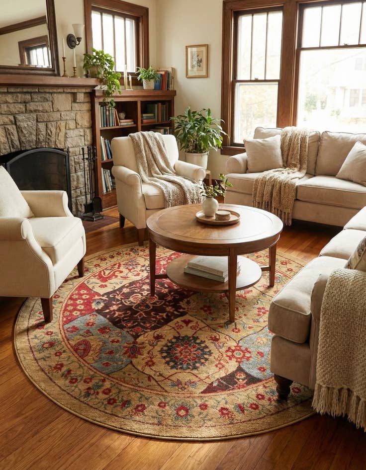 Detail image of 6' x 6' Chelsea Round Rug