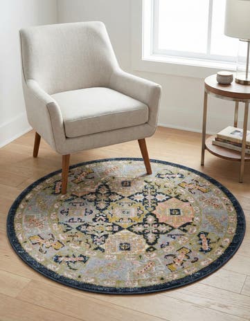 3' 3 x 3' 3 Kamala Washable Round Rug