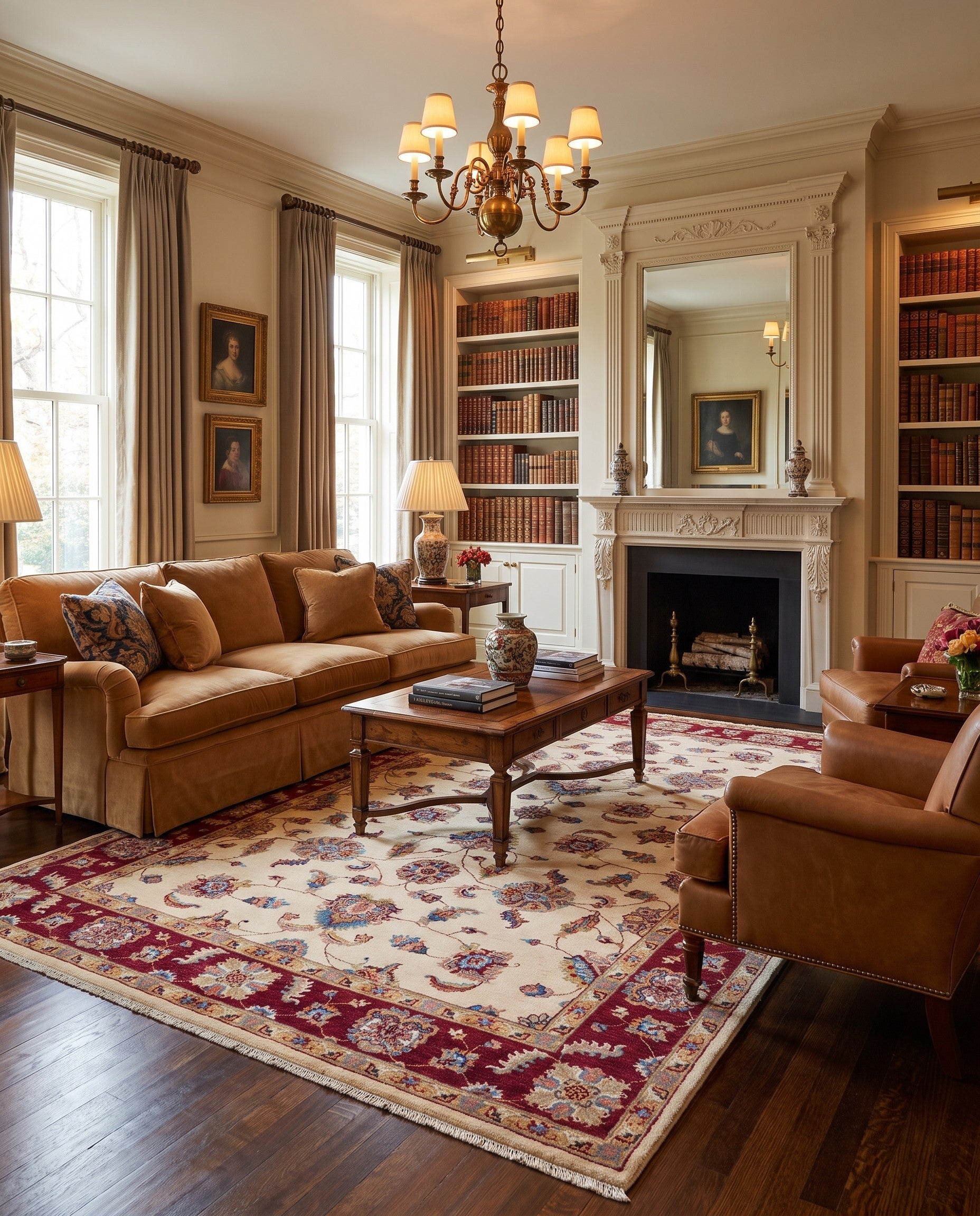 5' 10 x 8' 3 Hand Knotted Ziegler Rug