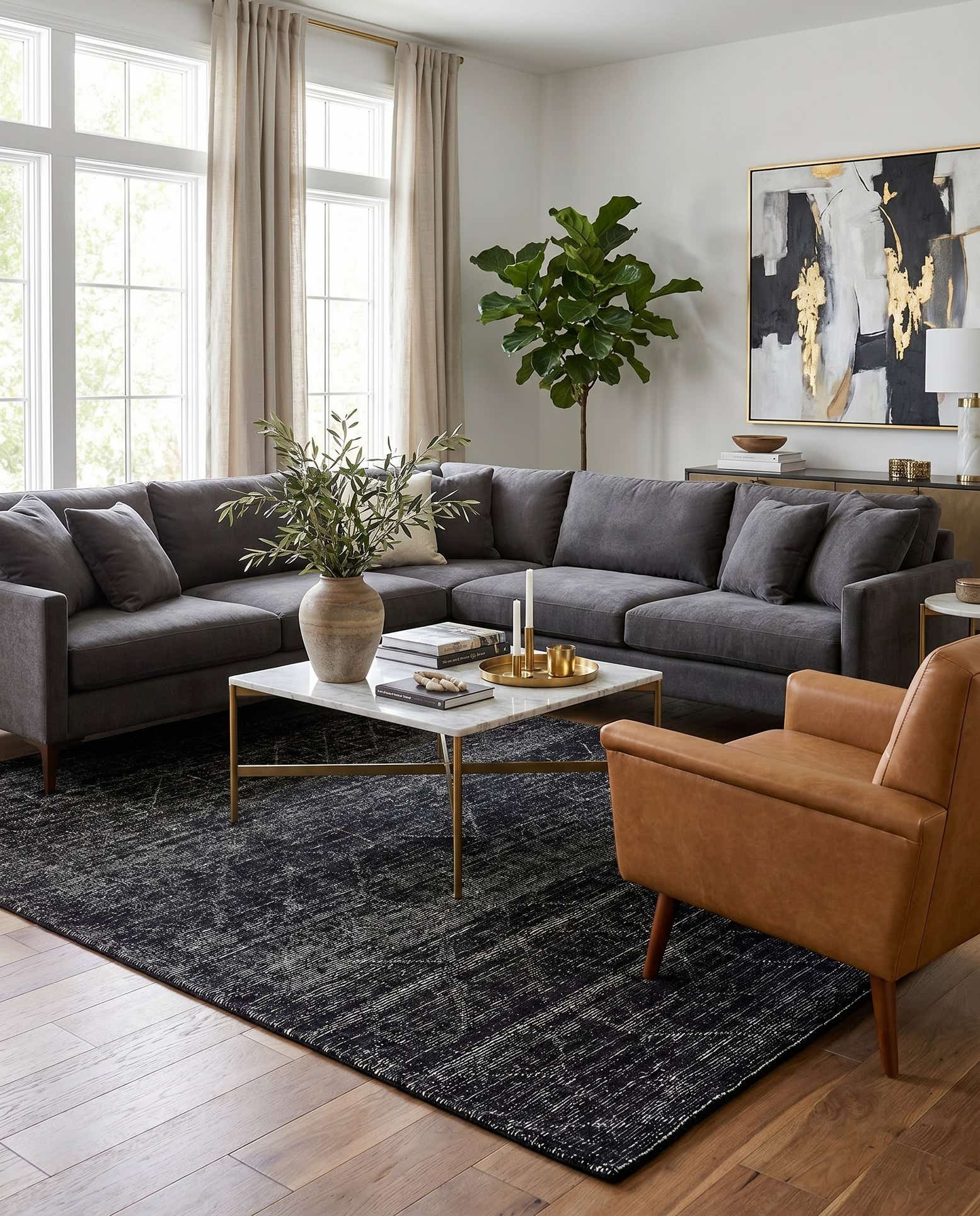 9' x 12' WoolCraft Geometric Rug