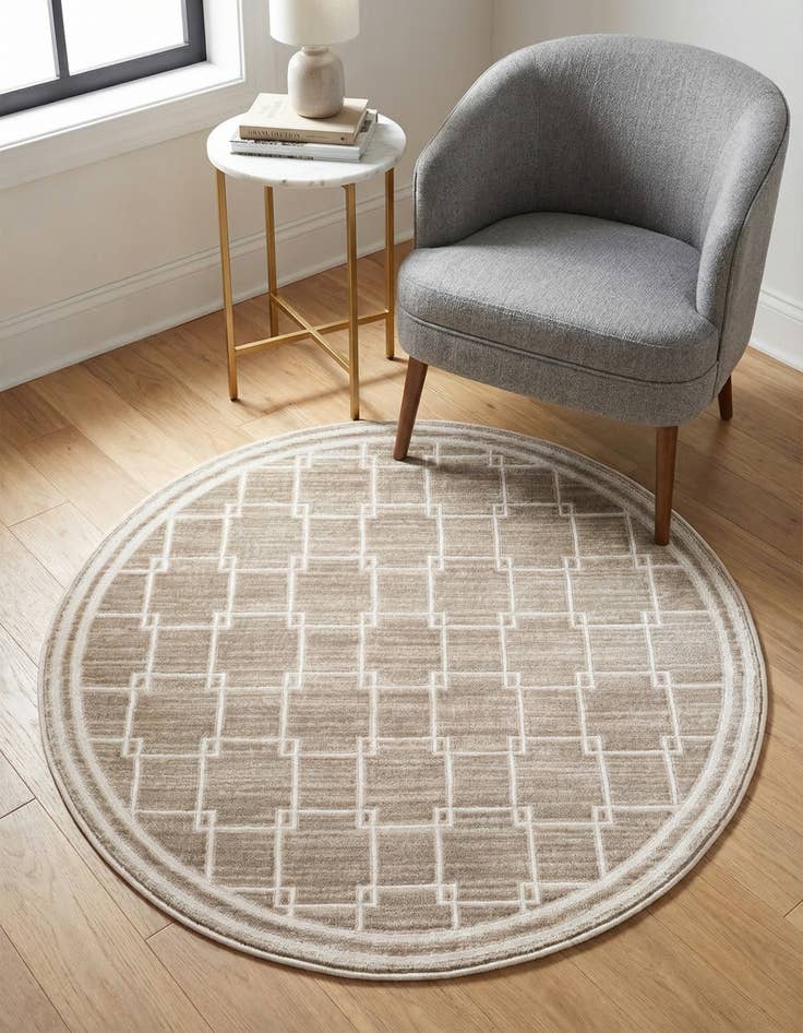 Detail image of Jill Zarin 3' x 3' Metropolitan Uptown Round Rug