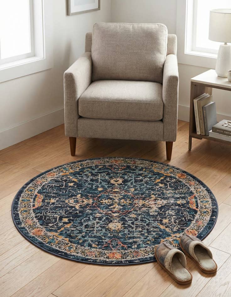 Detail image of 3' 3 x 3' 3 Lola Round Rug