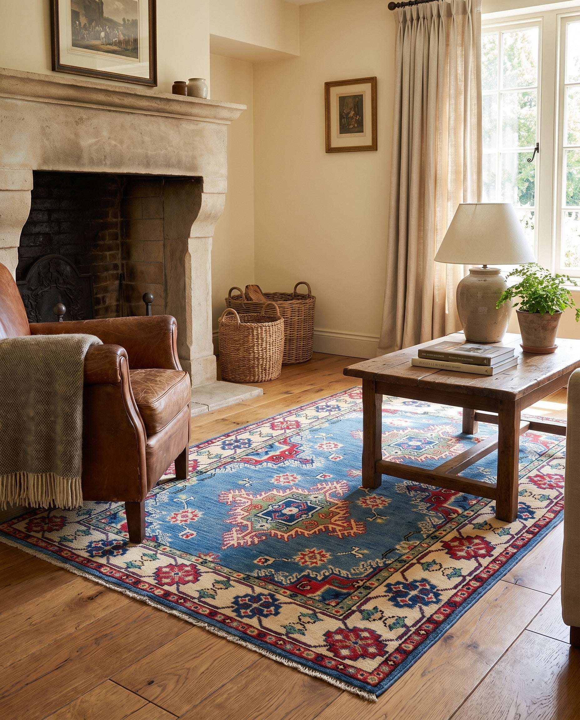 3' 4 x 5' 1 Hand Knotted Kazak Rug