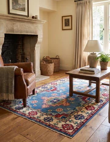 3' 4 x 5' 1 Hand Knotted Kazak Rug