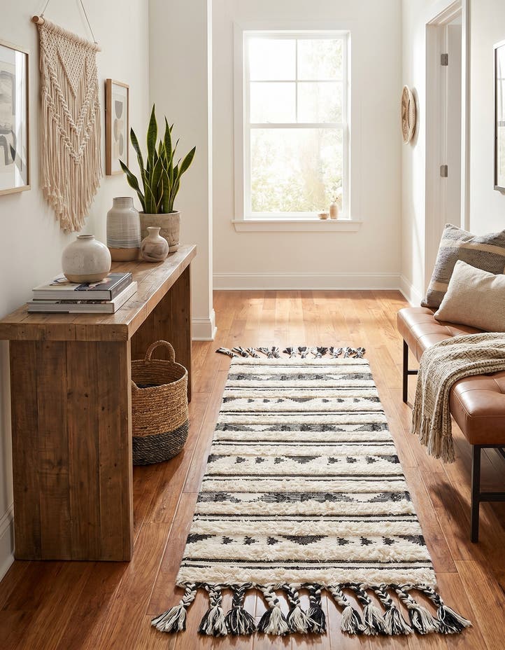 2' 2 x 6' 1 Hand Woven Arizona Wool Runner Rug
