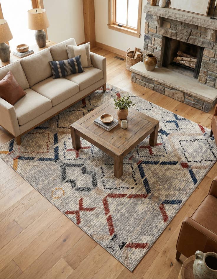 Detail image of 8' x 8' Tucson Square Rug