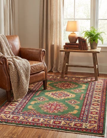 3' 4 x 5' Hand Knotted Kazak Rug