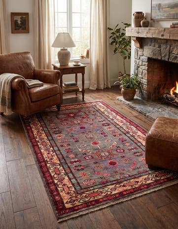 3' 3 x 5' 3 Hand Knotted Kazak Rug