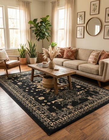 6' x 9' Heris Rug