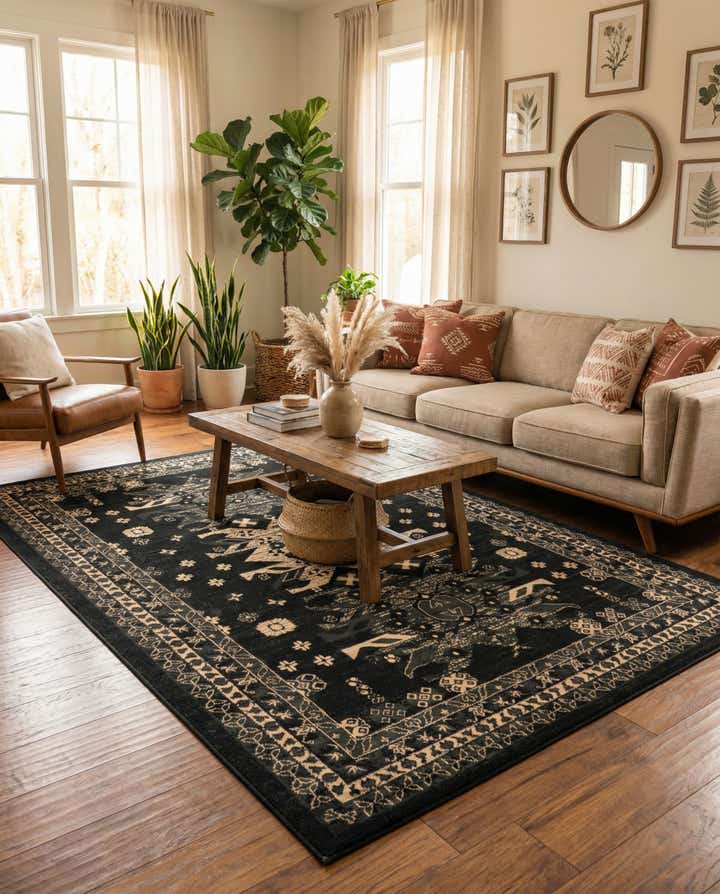 185cm x 275cm Diseño Heriz Alfombra