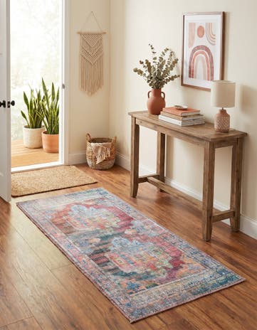 2' x 4' Washable Maahru Runner Rug