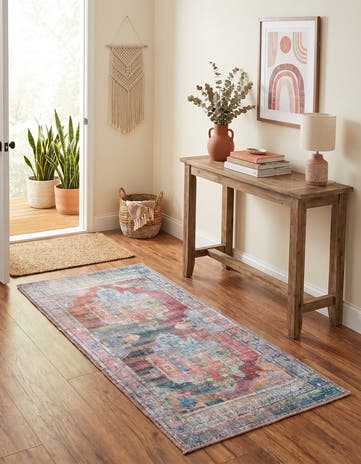 2' x 4' Washable Maahru Runner Rug