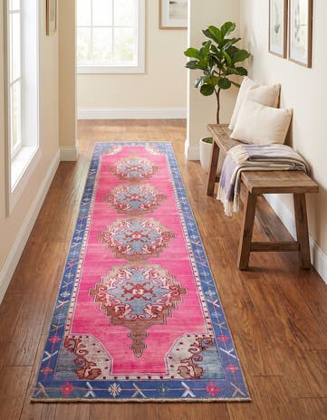 2' 6 x 12' Washable Timeless Runner Rug