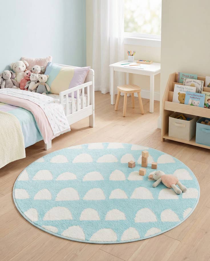 Detail image of 3' 3 x 3' 3 Whimsy Kids Round Rug
