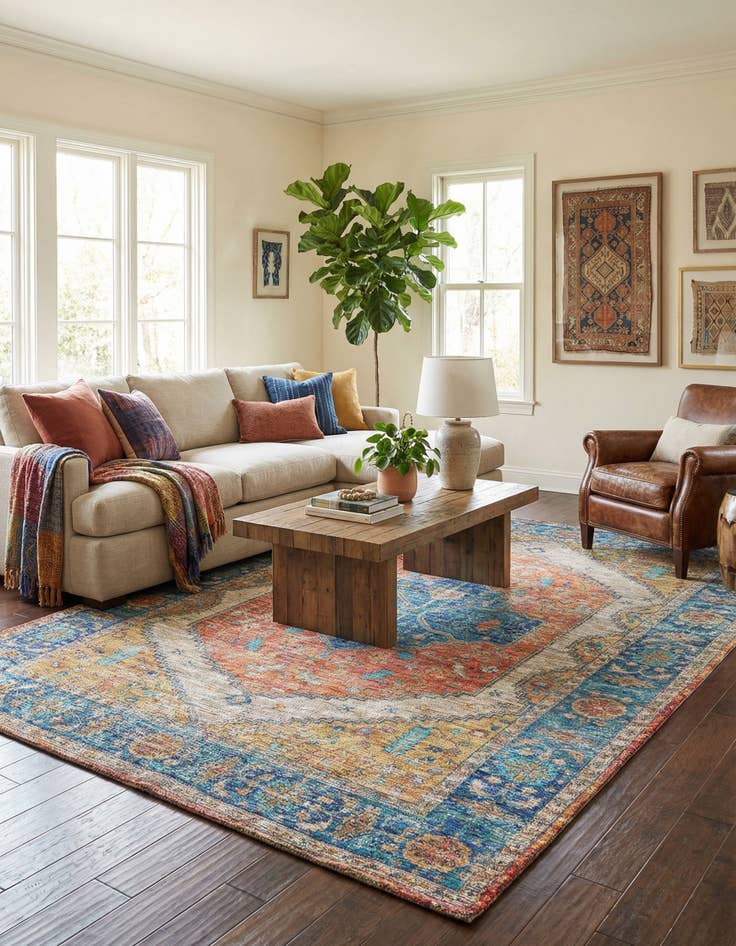 Detail image of 9' x 12'  Hand Woven Chenille Jute Rug