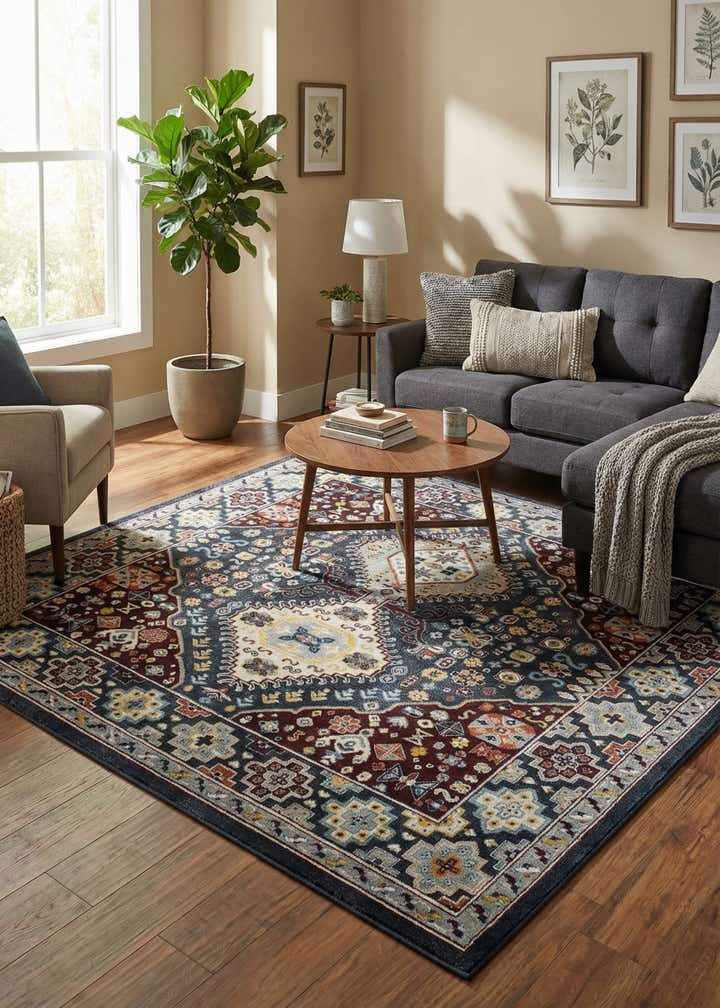 7' 10 x 7' 10 Kamala Washable Square Rug