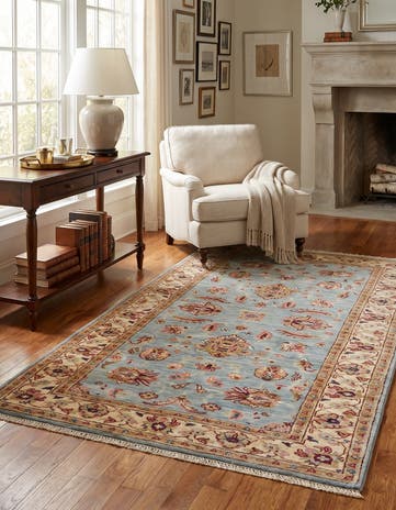 3' 4 x 6' 5 Hand Knotted Peshawar Ziegler Rug