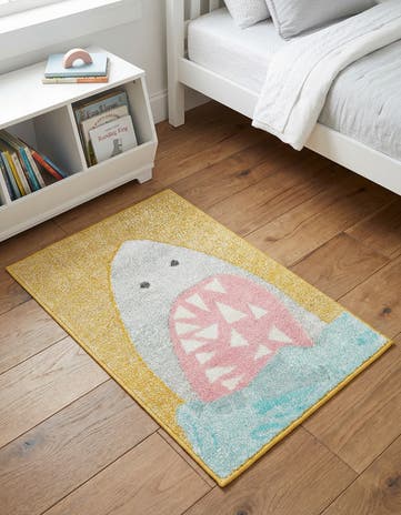 2' 2 x 3' 1 Shark Whimsy Kids Rug