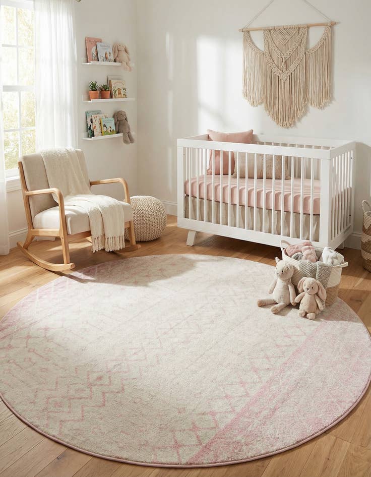 Detail image of  10' x 10' Moroccan Trellis Round Rug