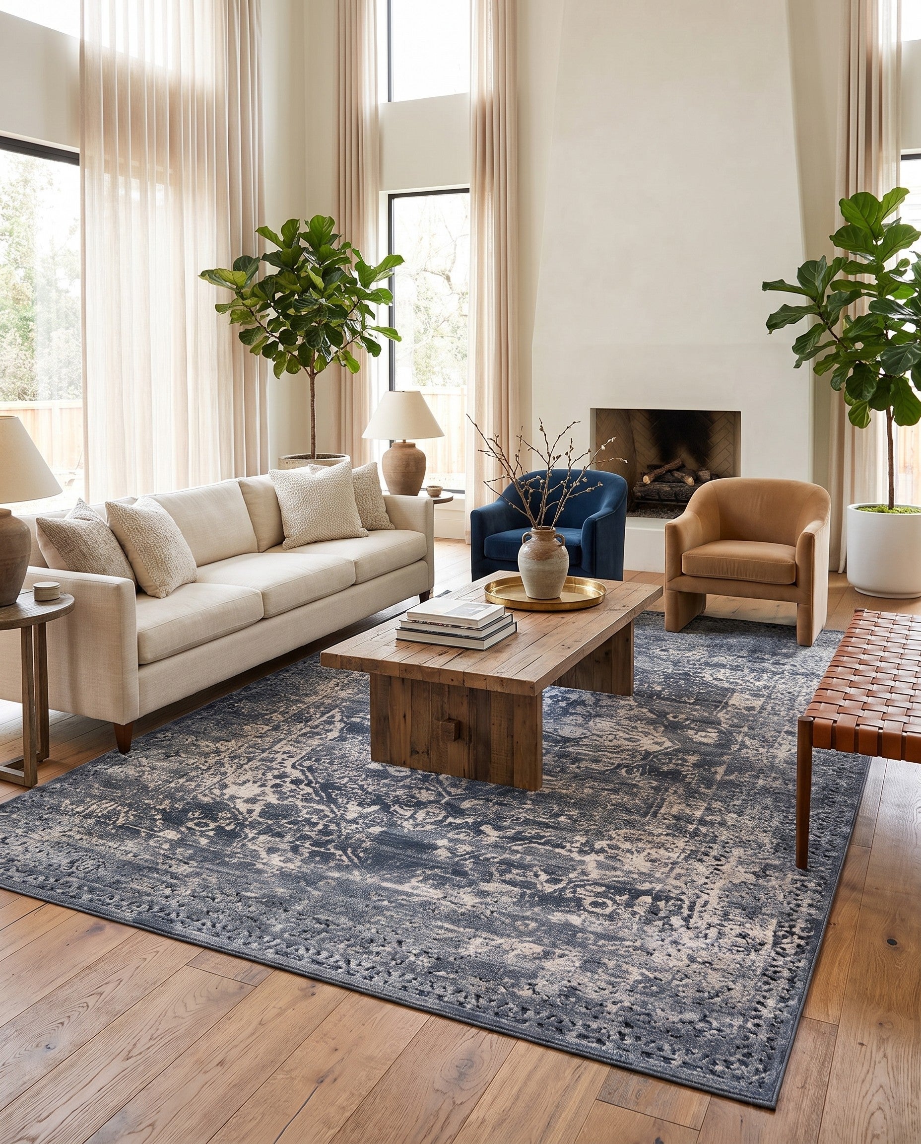 Gray Blue Eliza Rug