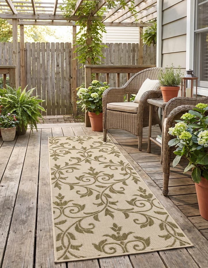 2' 2 x 6' Easy-Clean Botanical Indoor / Outd...
