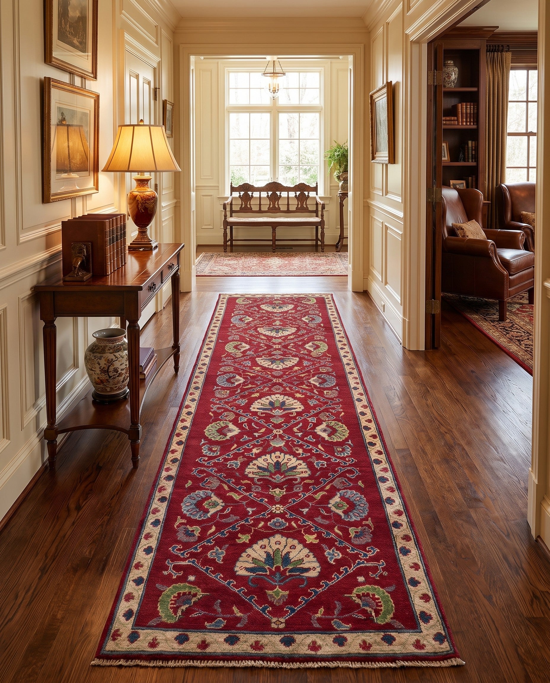 90cm x 310cm Hand Knotted Kazak Runner Rug