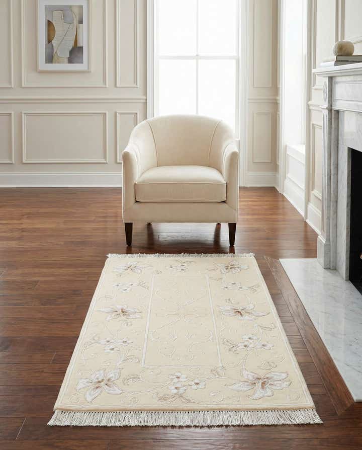 2' 7 x 4' 8 Hand Knotted Darya Wool Rug