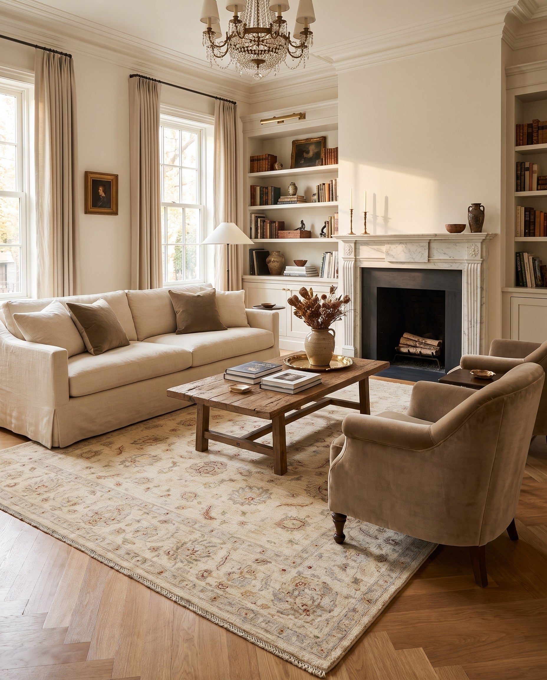 8' 4 x 9' 11 Hand Knotted Ziegler Rug