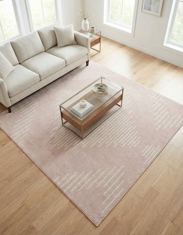 Pink Kai Square Rug