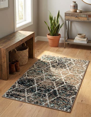 2' x 3' Lattice Frieze Rug