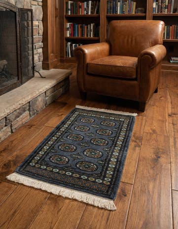 2' 8 x 4' 1 Hand Knotted Torkaman Wool Rug