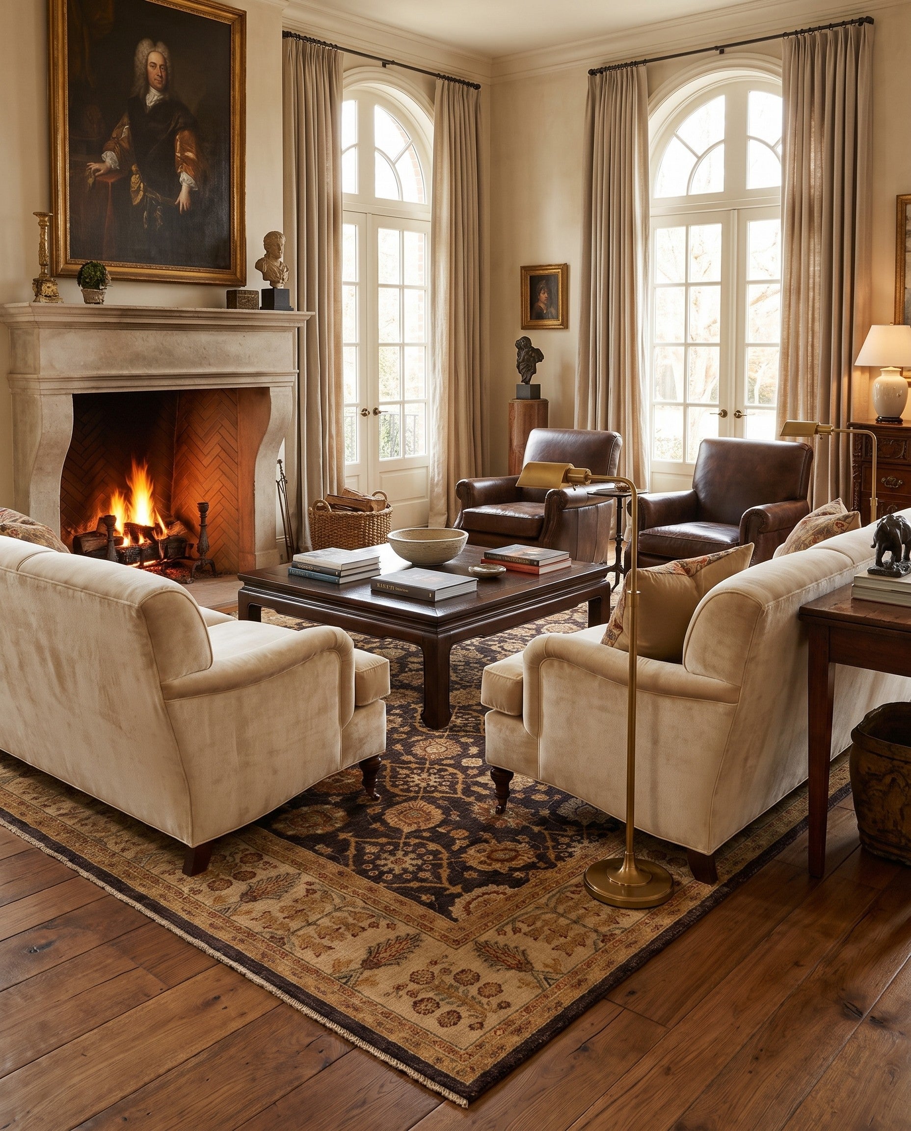 8' 4 x 10' 8 Hand Knotted Ziegler Rug