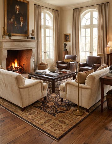 8' 4 x 10' 8 Hand Knotted Ziegler Rug