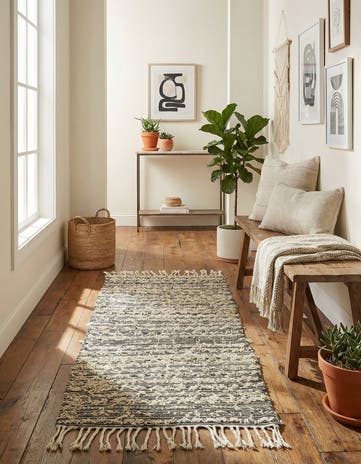 3' 3 x 6' Hand Knotted Moroccan Wool Rug
